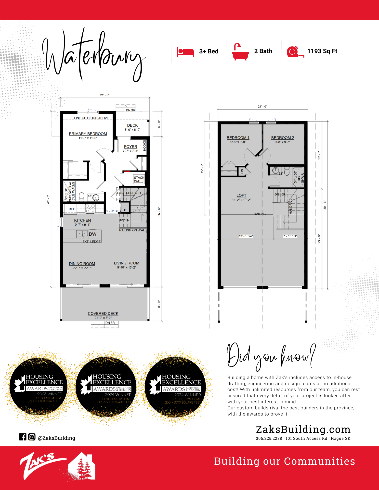 WATERBURY PRE-DESIGN 2024 – SOLD! Floor Plan